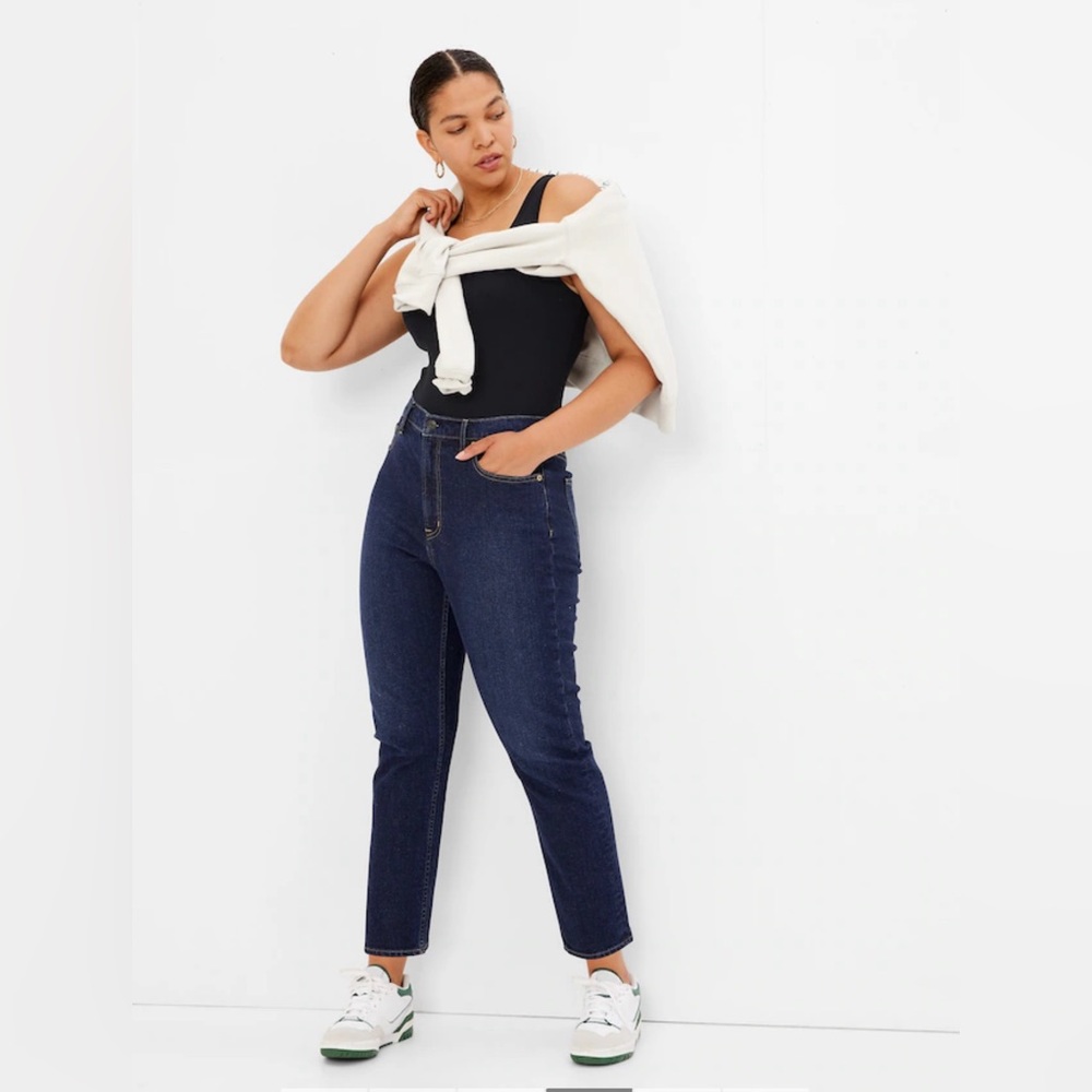 Gap Jeans Vintage Slim High Rise 34/18R, distressed denim